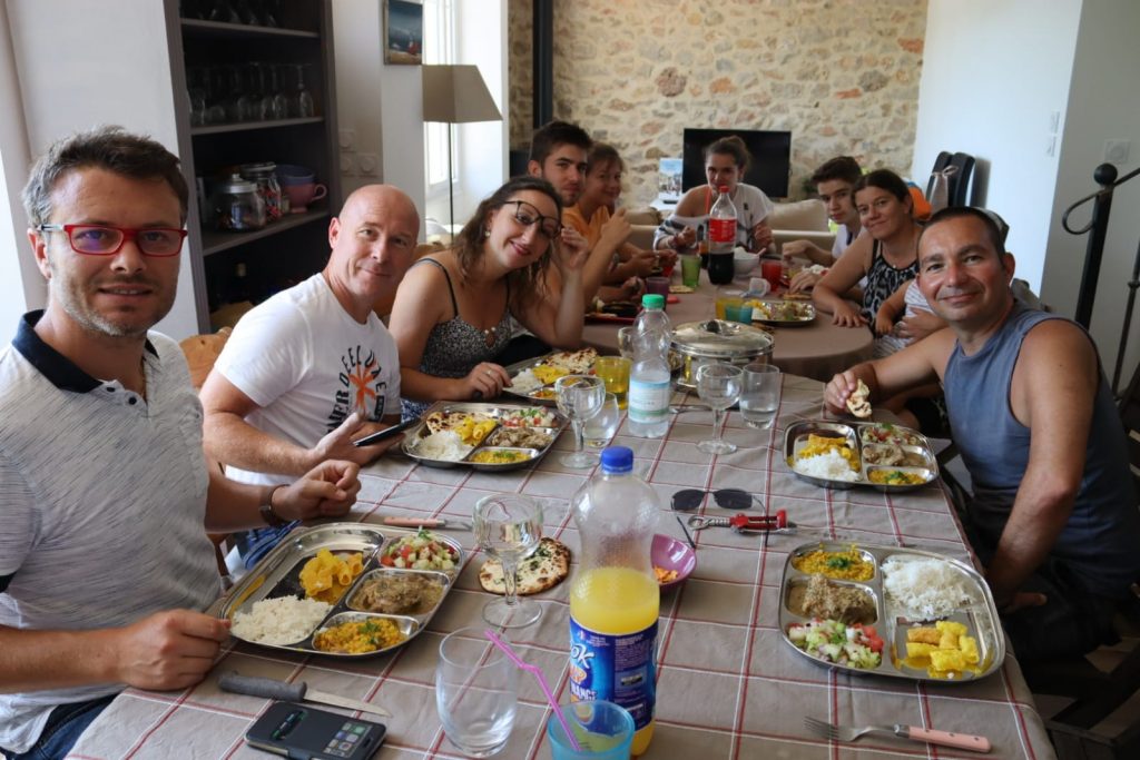 Repas indien à domicile