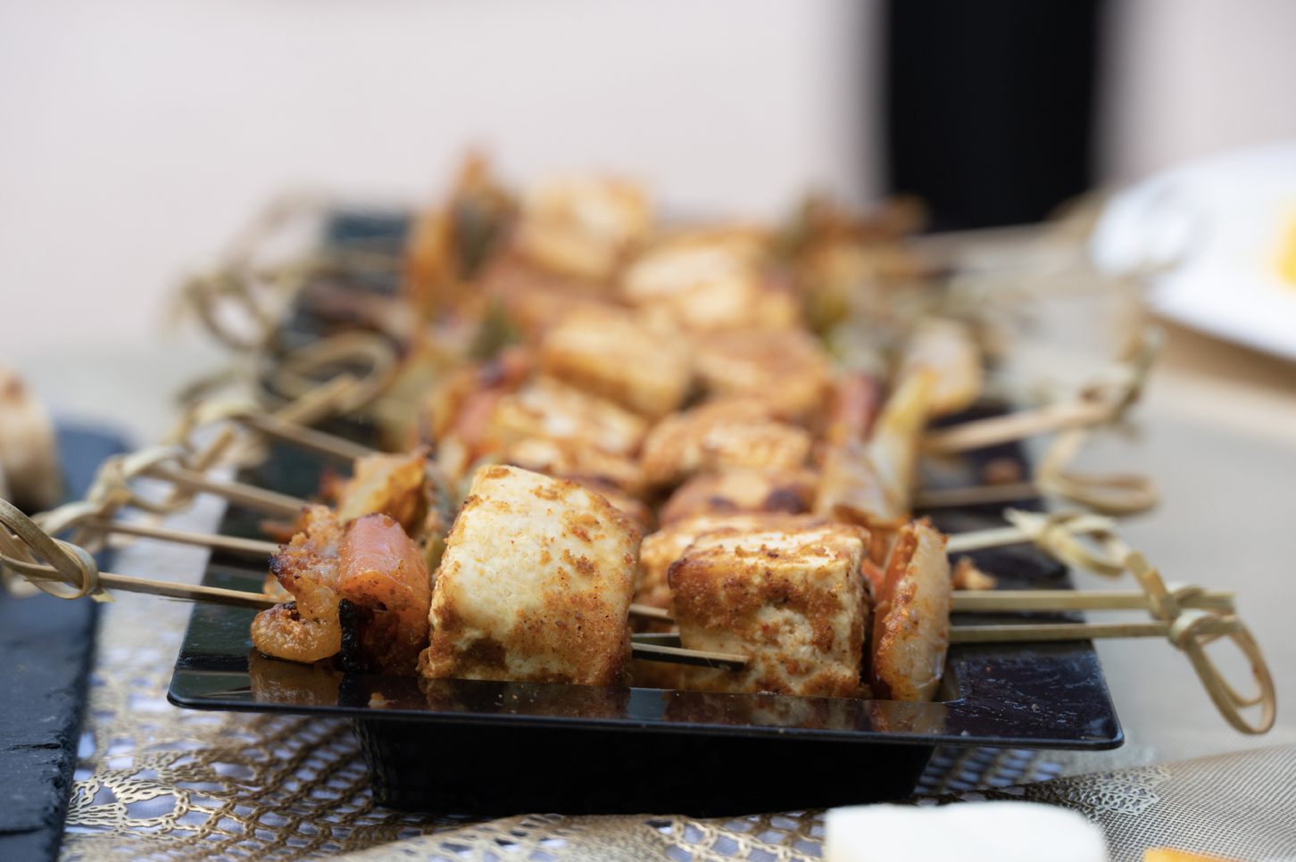 Paneer cutlet - mignardises indien pour mariage.