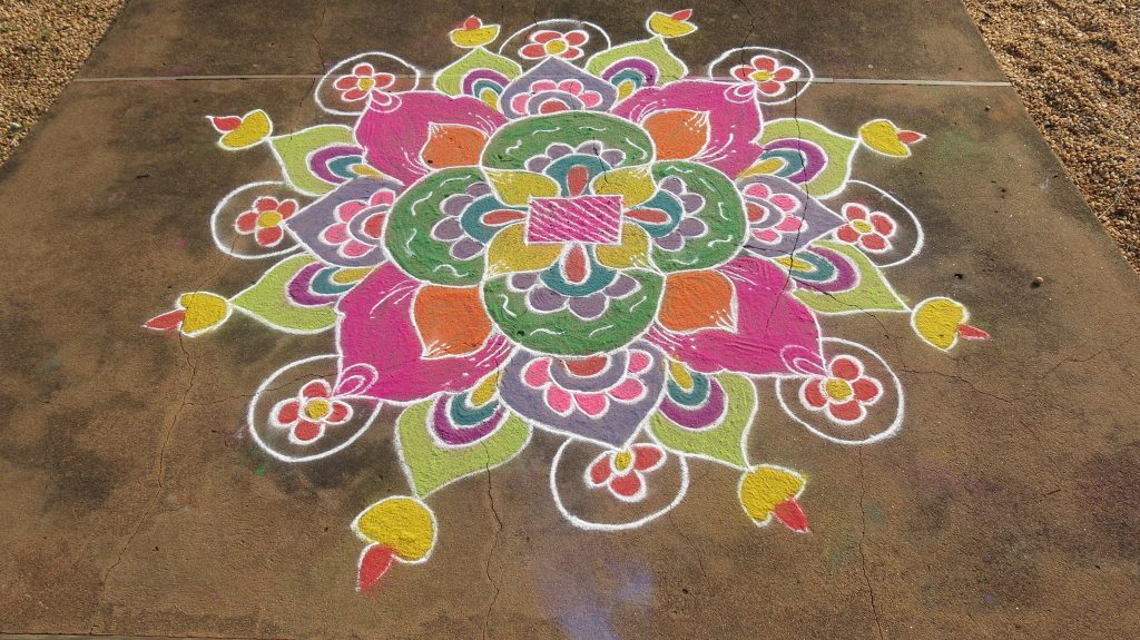 Kolam-Auroville-art-indien-Pongal
