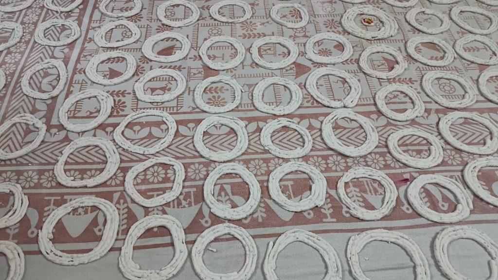 Shakinalu sucrerie du Telangana pour Sankantri - Pongal